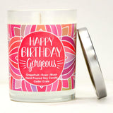 "Happy Birthday Gorgeous" | Tropical Grapefruit | 100% Soy Wax Candle