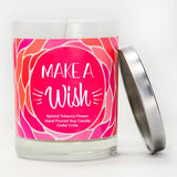 "Make A Wish" |  Spiced Tobacco Flower | 100% Soy Wax Candle