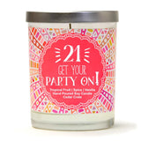 "21 Get Your Party On!" | Tropical Fruit Temptations  | 100% Soy Wax Candle