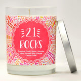 "21 Rocks" | Tropical Fruit Temptations  | 100% Soy Wax Candle