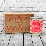 "50 Too Glam To Give A Damn" | Citrus Peach | 100% Soy Wax Candle