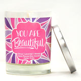"You Are Beautiful" | Lavender and Lemongrass | 100% Soy Wax Candle