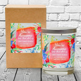 Jasmine Blossom | Soy Wax Scented Candles “You're Awesome, Keep That Up Lemon | Jasmine | Rosewood, 10 oz Scented Candle. Great Gifts for Friends.