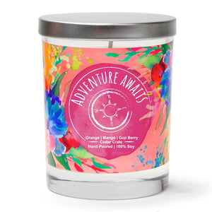 "Adventure Awaits" | Orange Zest | 100% Soy Wax Candle