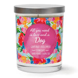 "All You Need is Love and A Dog" | Tropical Grapefruit | 100% Soy Wax Candle