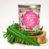 "All You Need is Love and A Cat" | Citrus Peach | 100% Soy Wax Candle