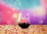 Dirty 30 | 15oz Stemless Wine Glass