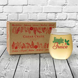 Jingle Juice | 15oz Stemless Wine Glass