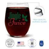 Jingle Juice | 15oz Stemless Wine Glass