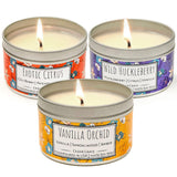 Wild Escapes | Exotic Citrus | Vanilla Orchid | Wild Huckleberry | 100% Soy Wax Candle