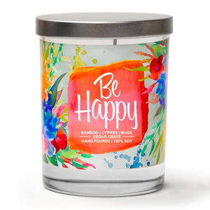 “Be Happy" | Bamboo Forest | 100% Soy Wax Candle