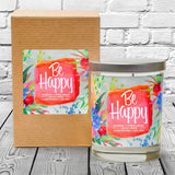 “Be Happy" | Bamboo Forest | 100% Soy Wax Candle
