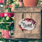 "Be Sweet” | Oval Ceramic Wall Sign | 8 3/4" x 6” x 5/16”