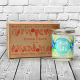 "Beach Please" | Ocean Rose | 100% Soy Wax Candle