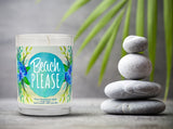 "Beach Please" | Ocean Rose | 100% Soy Wax Candle