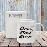 Funny Coffee Mug - Best Dad Ever - Best Dad Mug - Gift for Dad - 11 Oz. Ceramic Dad Coffee Mug