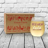 Best Mom Ever | 15oz Stemless Wine Glass