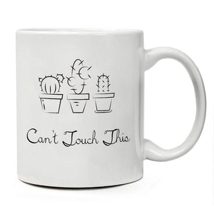 Funny Mug - Can't Touch This - Unique Present for Men & Women, Him or Her - Best Office Cup & Birthday Gag Gift for Coworkers, Mom, Dad, Kids, Son, Daughter, Husband or Wife