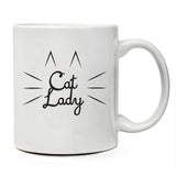 Funny Coffee Mug -"Cat Lady" - 11 oz. Ceramic Coffee Cat Mug - Cat Lady Gifts For Women