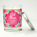 "Cat Mom" | Citrus Peach | 100% Soy Wax Candle