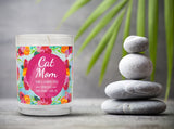 "Cat Mom" | Citrus Peach | 100% Soy Wax Candle