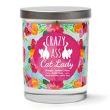 "Crazy-Ass Cat Lady" | Citrus Peach | 100% Soy Wax Candle