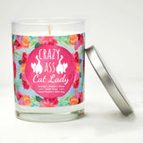 "Crazy-Ass Cat Lady" | Citrus Peach | 100% Soy Wax Candle