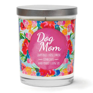 "Dog Mom" | Tropical Grapefruit | 100% Soy Wax Candle