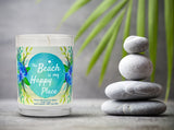 "The Beach is My Happy Place" | Ocean Rose | 100% Soy Wax Candle