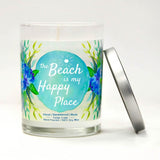 "The Beach is My Happy Place" | Ocean Rose | 100% Soy Wax Candle
