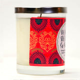 "Sip Sip Hooray!" Wine Glass and "You Are Awesome" Orange Zest Candle Gift Set