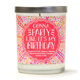 "21 Finally Legal" Wine Glass and "Gonna Party Like It's My Birthday" Tropical Fruit Temptations Candle Gift Set