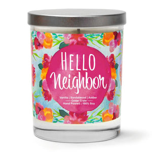 "Hello Neighbor" | Vanilla Sandalwood | 100% Soy Wax Candle