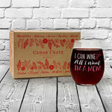 I Can Wine All I Want, I'm A Mom | 15oz Stemless Wine Glass