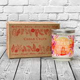 "I'm A Teacher, What's Your Superpower" | Citrus Peach | 100% Soy Wax Candle