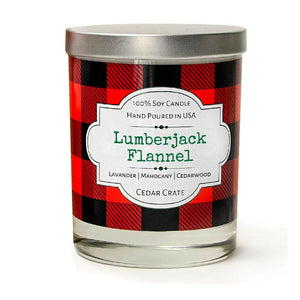 "Lumberjack Flannel" | Teakwood Mahogany | 100% Soy Wax Candle