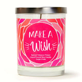 "40 & Fabulous" Wine Glass and "Make a Wish" Spiced Tobacco Flower Candle Gift Set