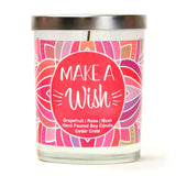 "Birthday Girl!" Wine Glass and "Make A Wish" Bamboo Forest Candle Gift Set
