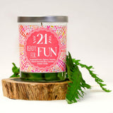 "21 Ready for Fun" | Tropical Fruit Temptations  | 100% Soy Wax Candle