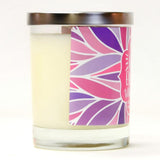 "Happy Birthday!" Wine Glass and "You're Awesome, Keep That Shit Up" Lavender and Lemongrass Candle Gift Set