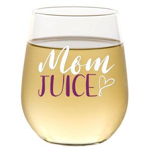 Mom Juice | 15oz Stemless Wine Glass