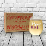 Mom Juice | 15oz Stemless Wine Glass