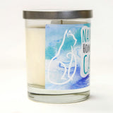 "It's Not Drinking Alone If The Cat Is Home" Wine Glass and "Namast'ay Home With My Cat" French Lavender Candle Gift Set