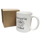 Cedar Crate Market Funny Mug - Namast'ay In Bed