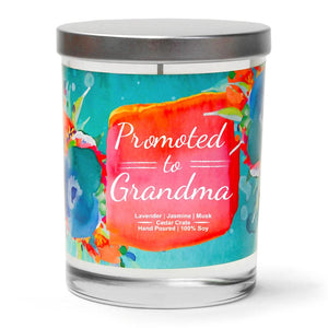 "Recently Promoted to Grandma" | Lavender and Lemongrass | 100% Soy Wax Candle