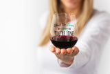 Shut Up Liver You're Fine | 15oz Stemless Wine Glass