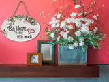 "It Takes a Big Heart To Shape Little Minds” | Oval Ceramic Wall Sign | 8 3/4" x 6” x 5/16”