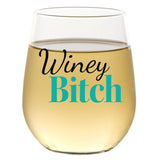 Winey Bitch | 15oz Stemless Wine Glass