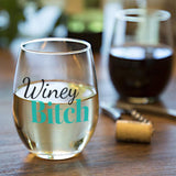 Winey Bitch | 15oz Stemless Wine Glass