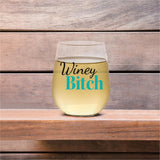 Winey Bitch | 15oz Stemless Wine Glass